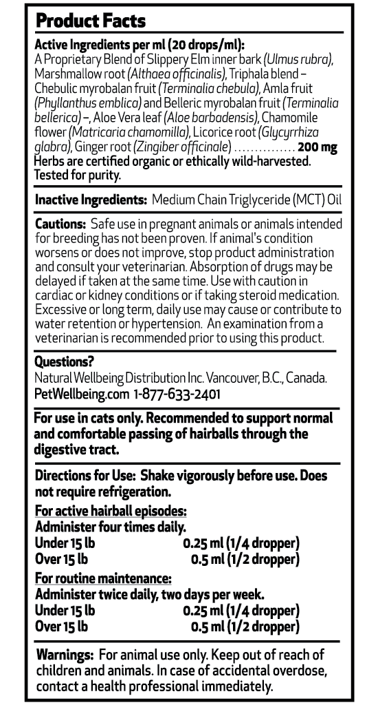 Hairball Gold Tincture 2oz