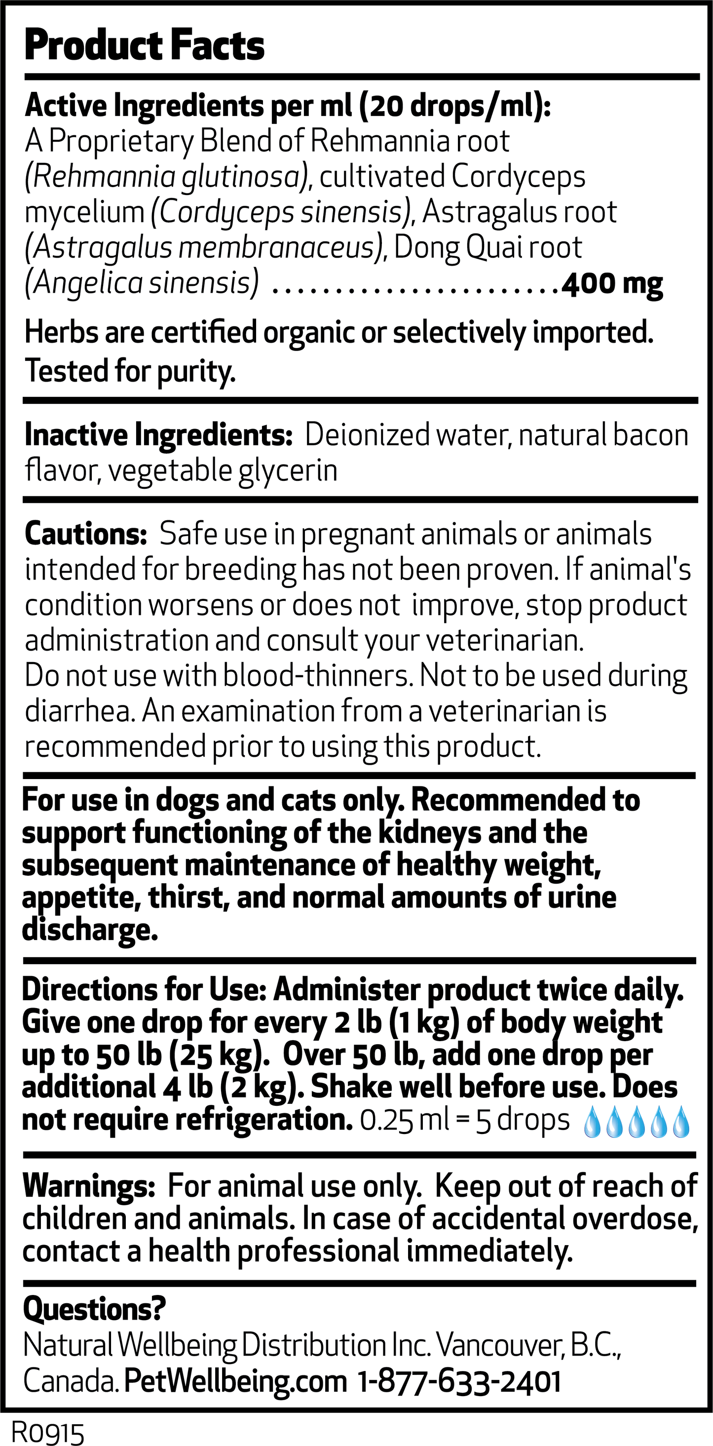 Kidney Support Gold Tincture