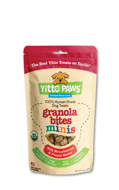 Strawberry granola bites for dogs and rats and others